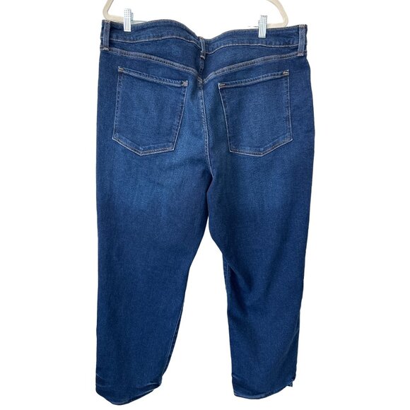 Old Navy High Rise OG Loose Denim Jeans Women 22 Blue Secret Smooth Pockets NEW - Picture 4 of 11